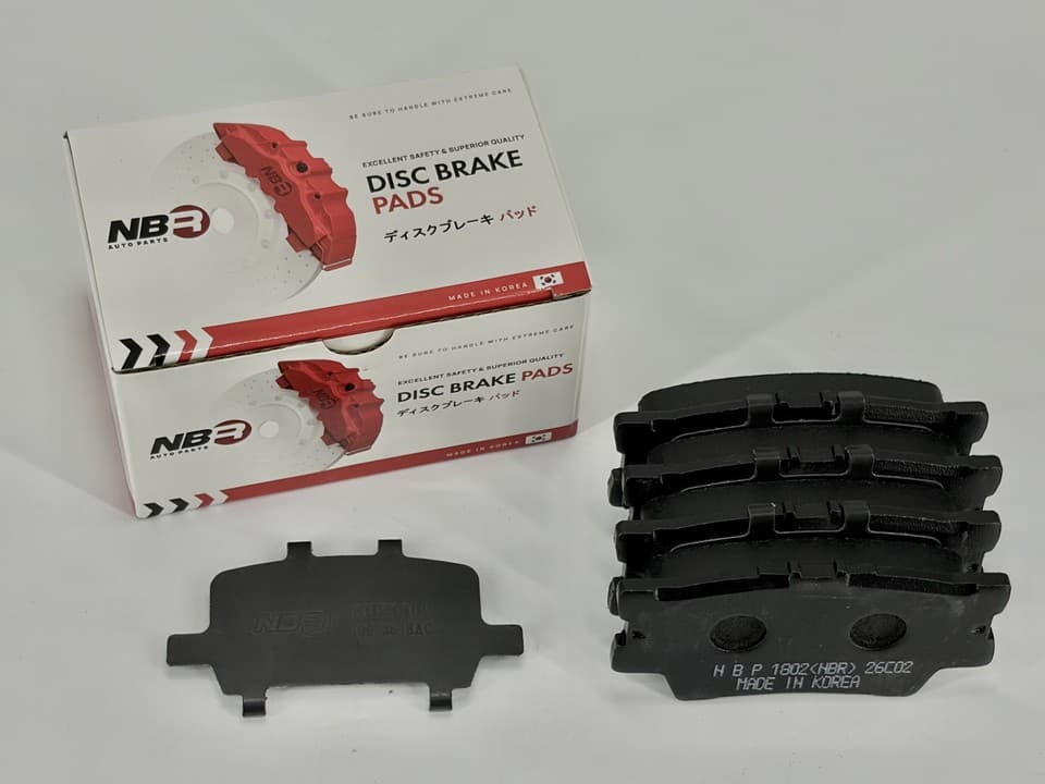 NBR NBP1802 Rear Brake Pad Set for Daihatsu, Lexus and Toyota